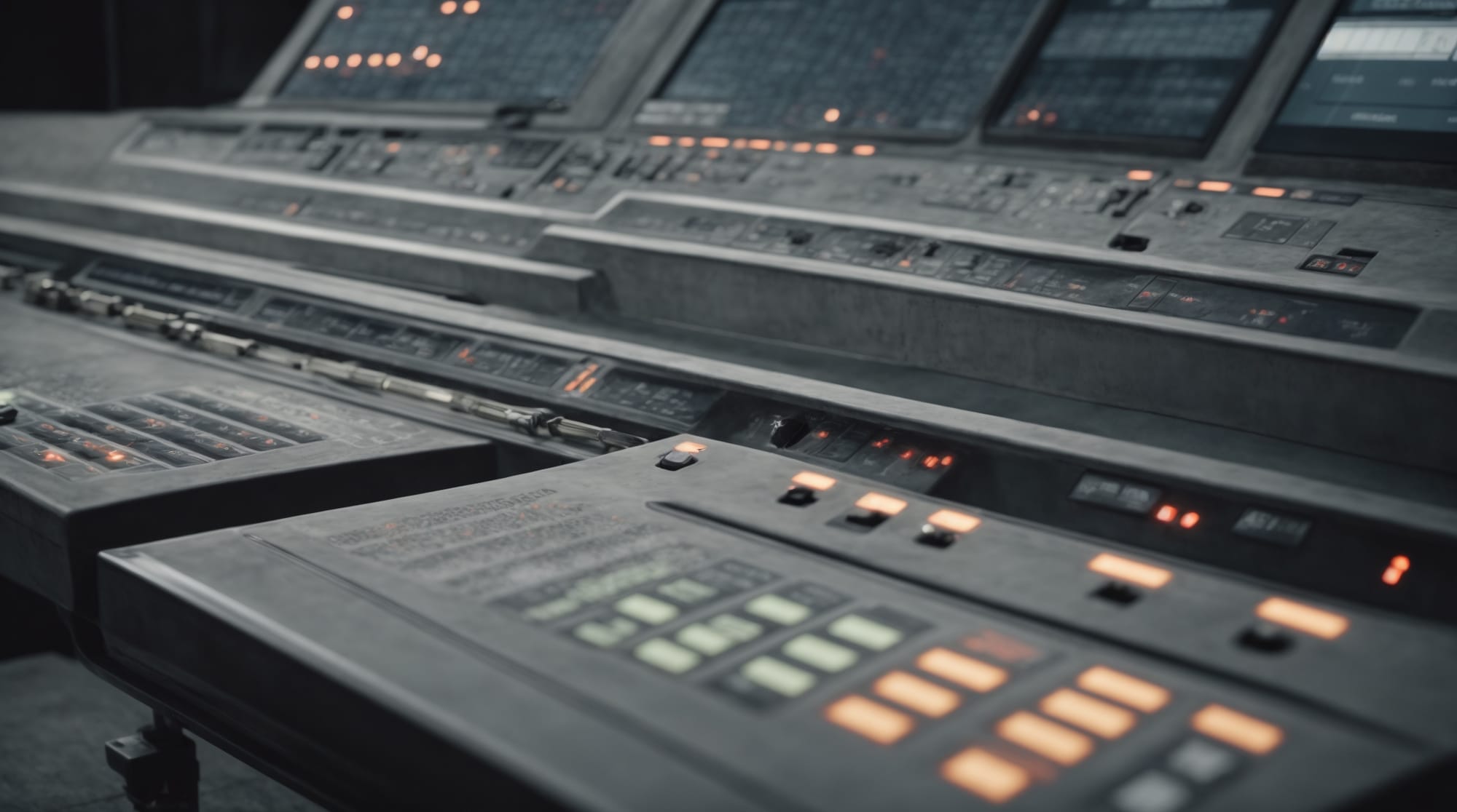 Technological control panel in a concrete batching system