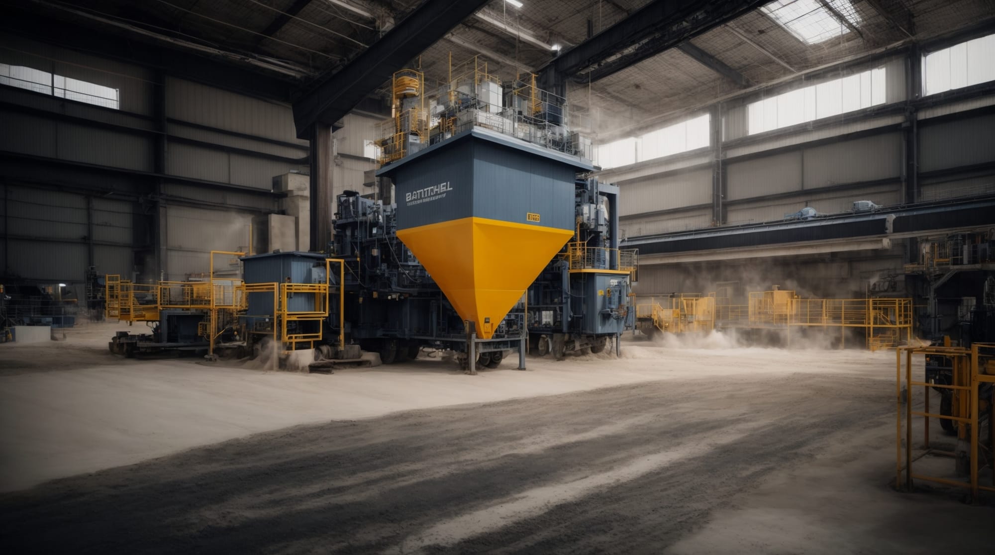 Eco-friendly concrete batching technology in action