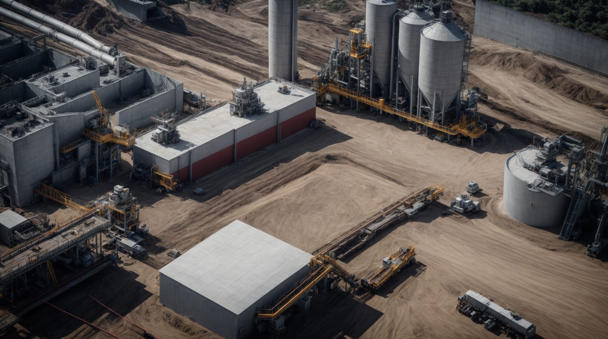 Advanced concrete batching plant machinery