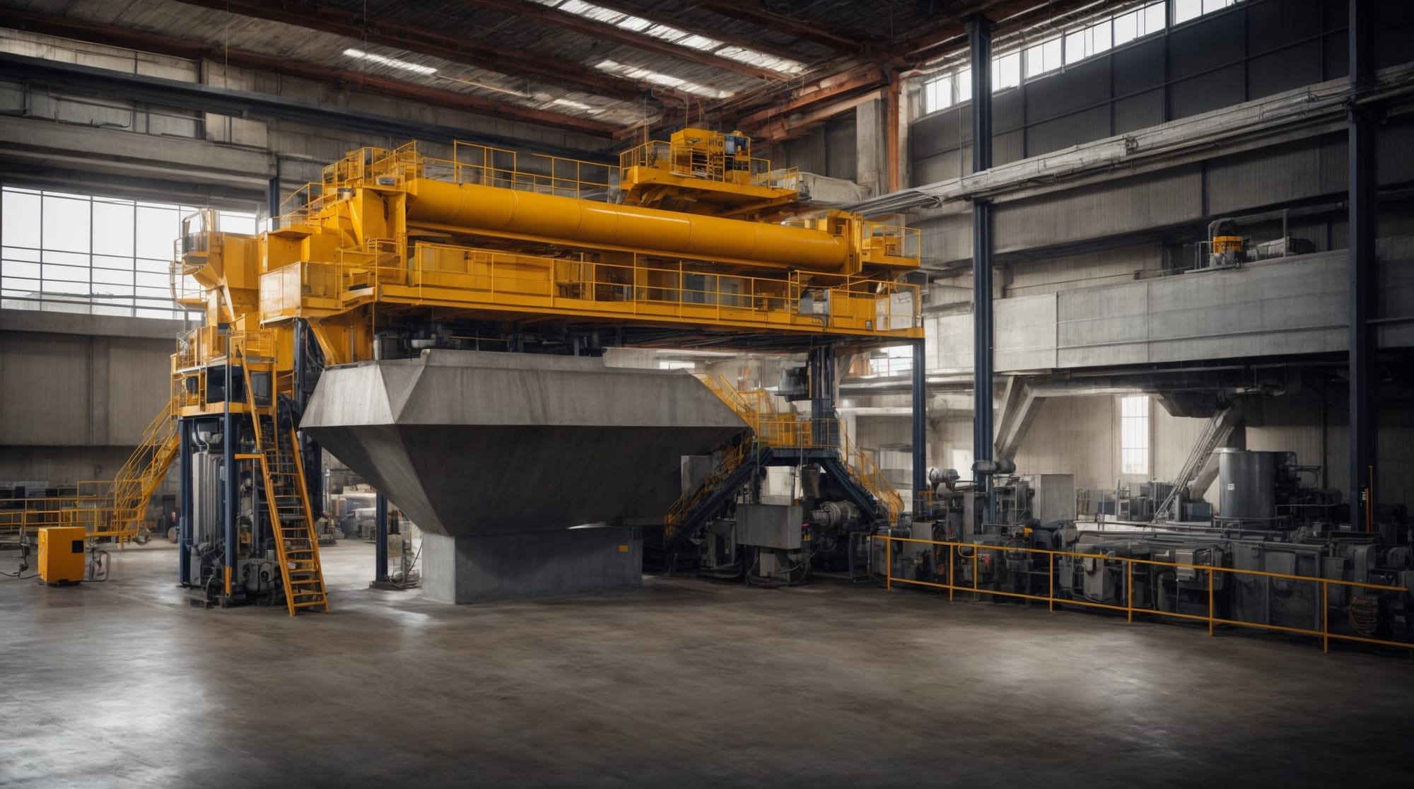 concrete mixing technology a modern concrete mixing plant operating efficiently