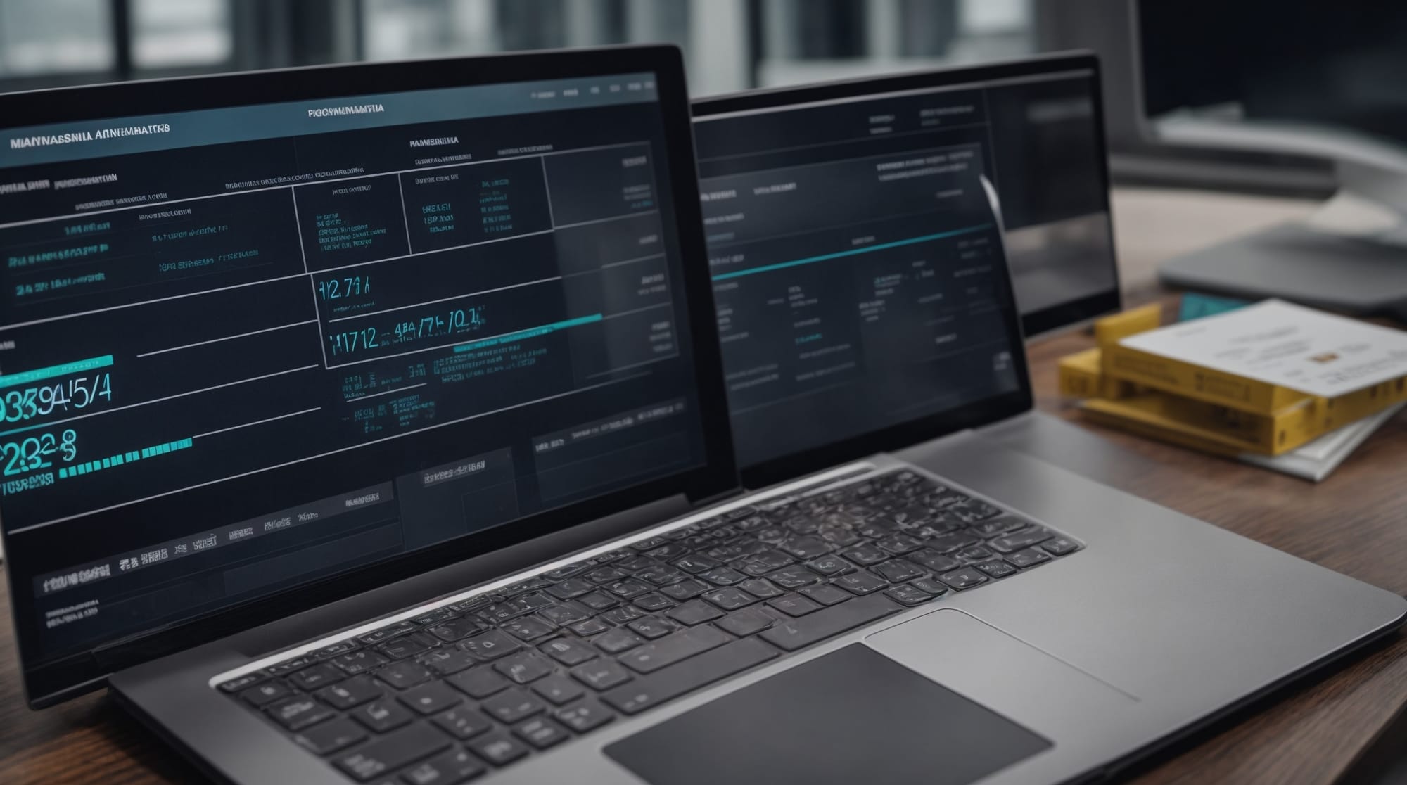 Data analytics dashboard used in construction management