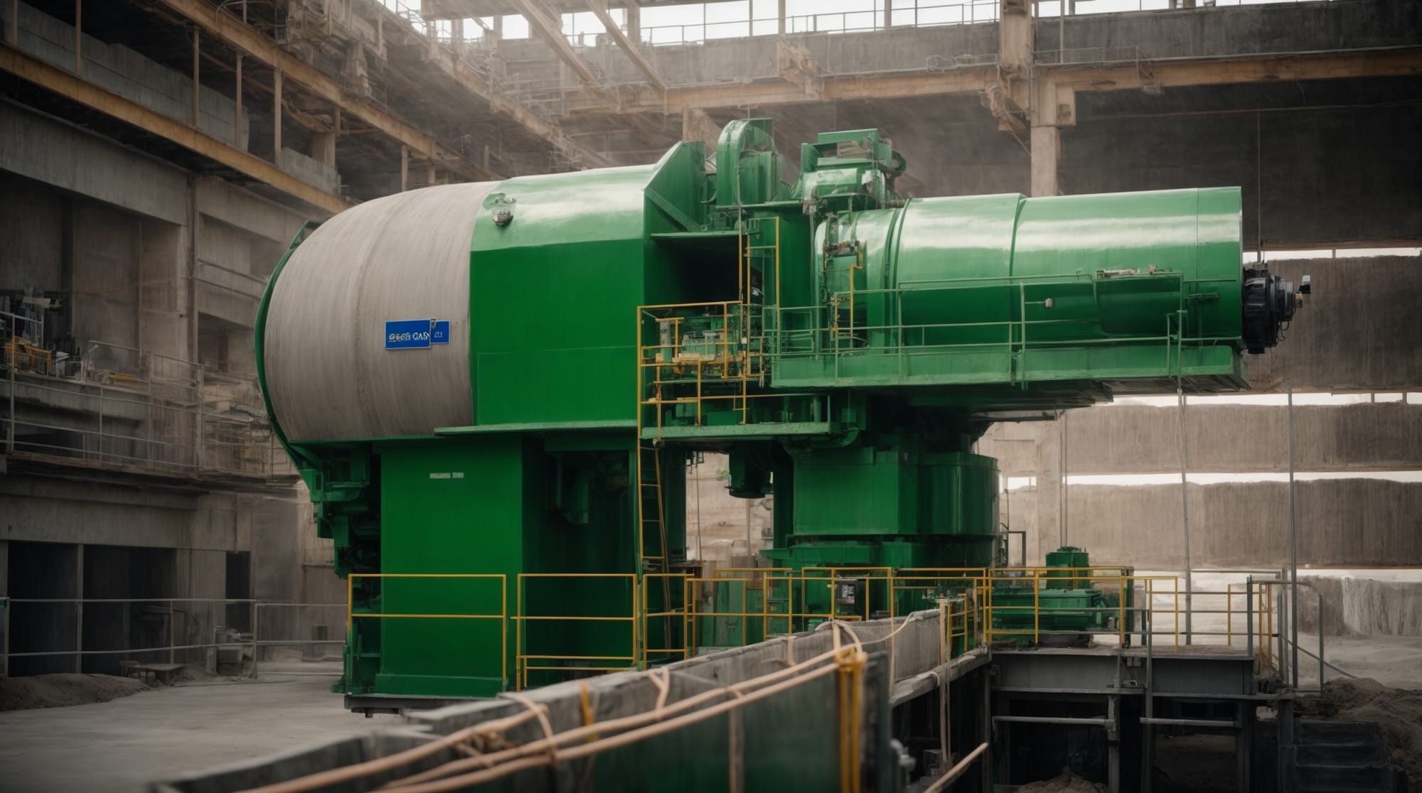 a mixer implementing green technology in concrete production