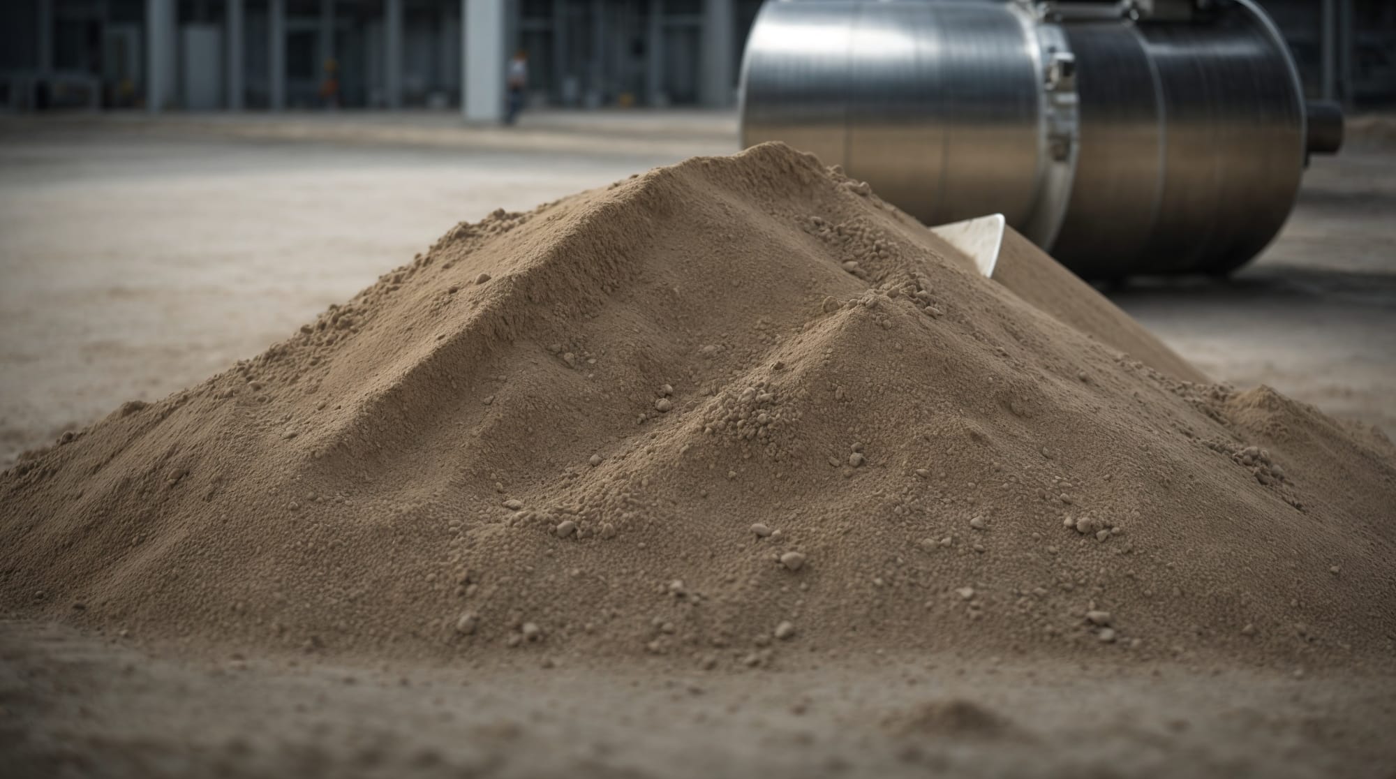 Eco-friendly concrete mixing technology in use