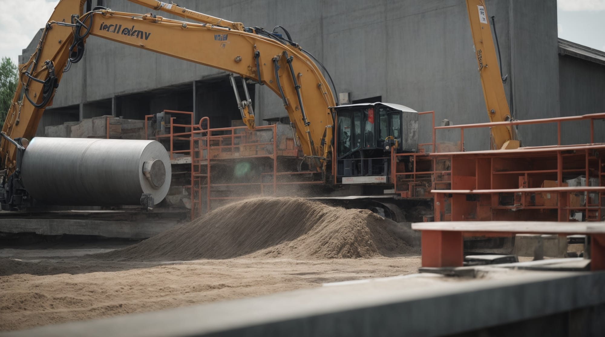 sustainable construction eco-friendly concrete mixing technology in action