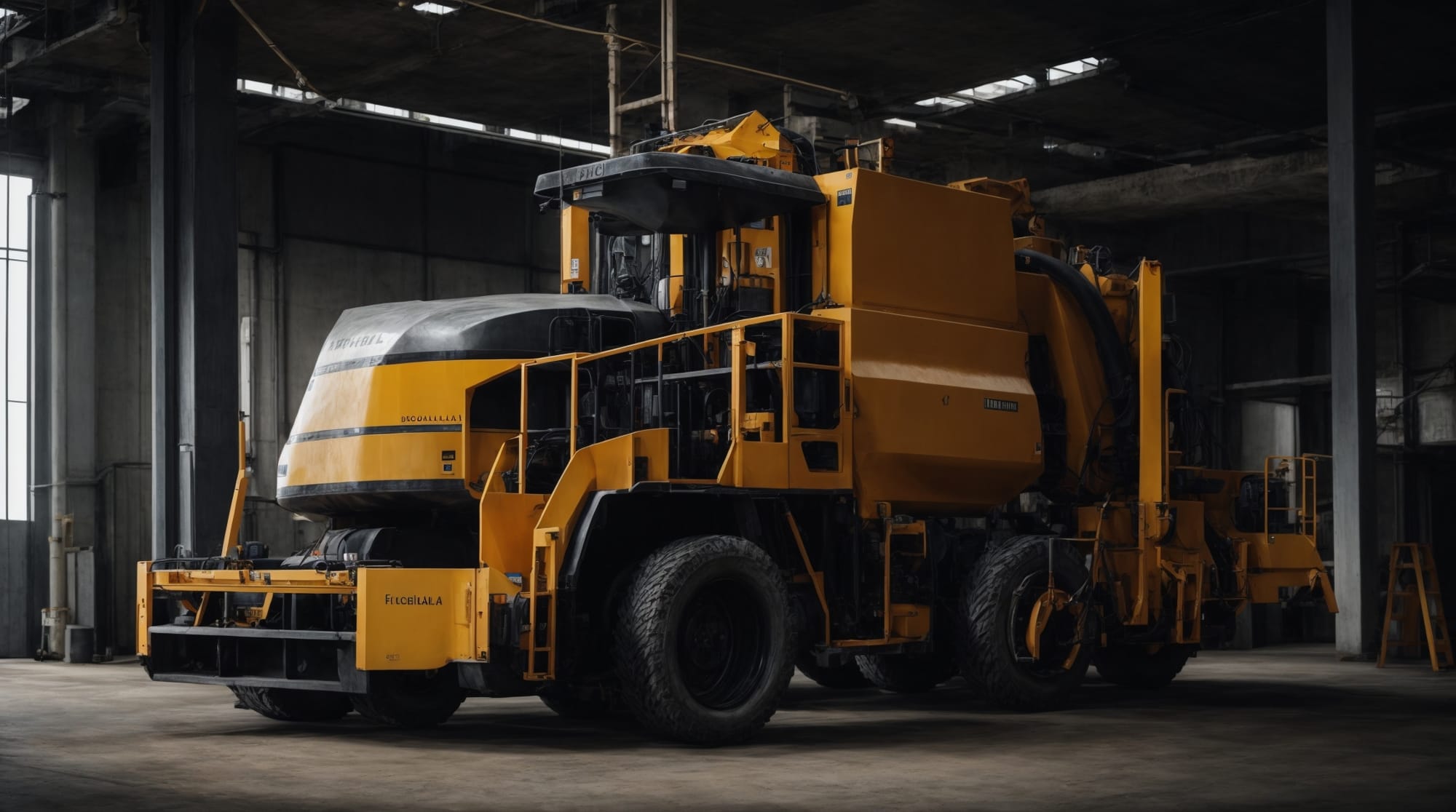 concept of industrial equipment used for eco-friendly concrete