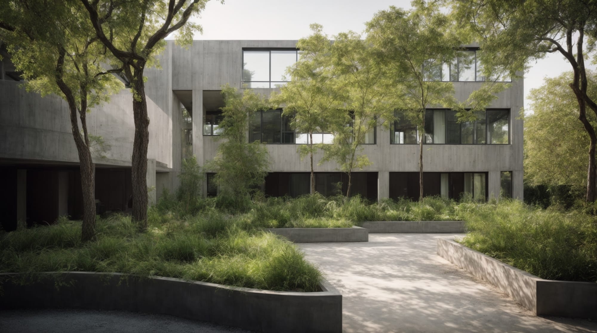 Green building construction using sustainable concrete